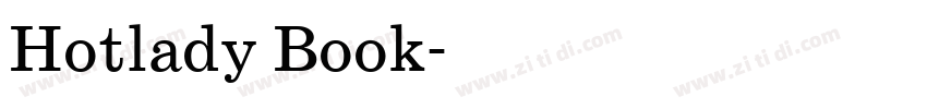 Hotlady Book字体转换